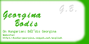 georgina bodis business card